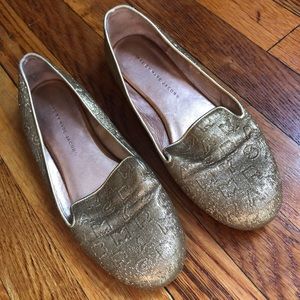 Marc by Marc Jacobs Gold Flats